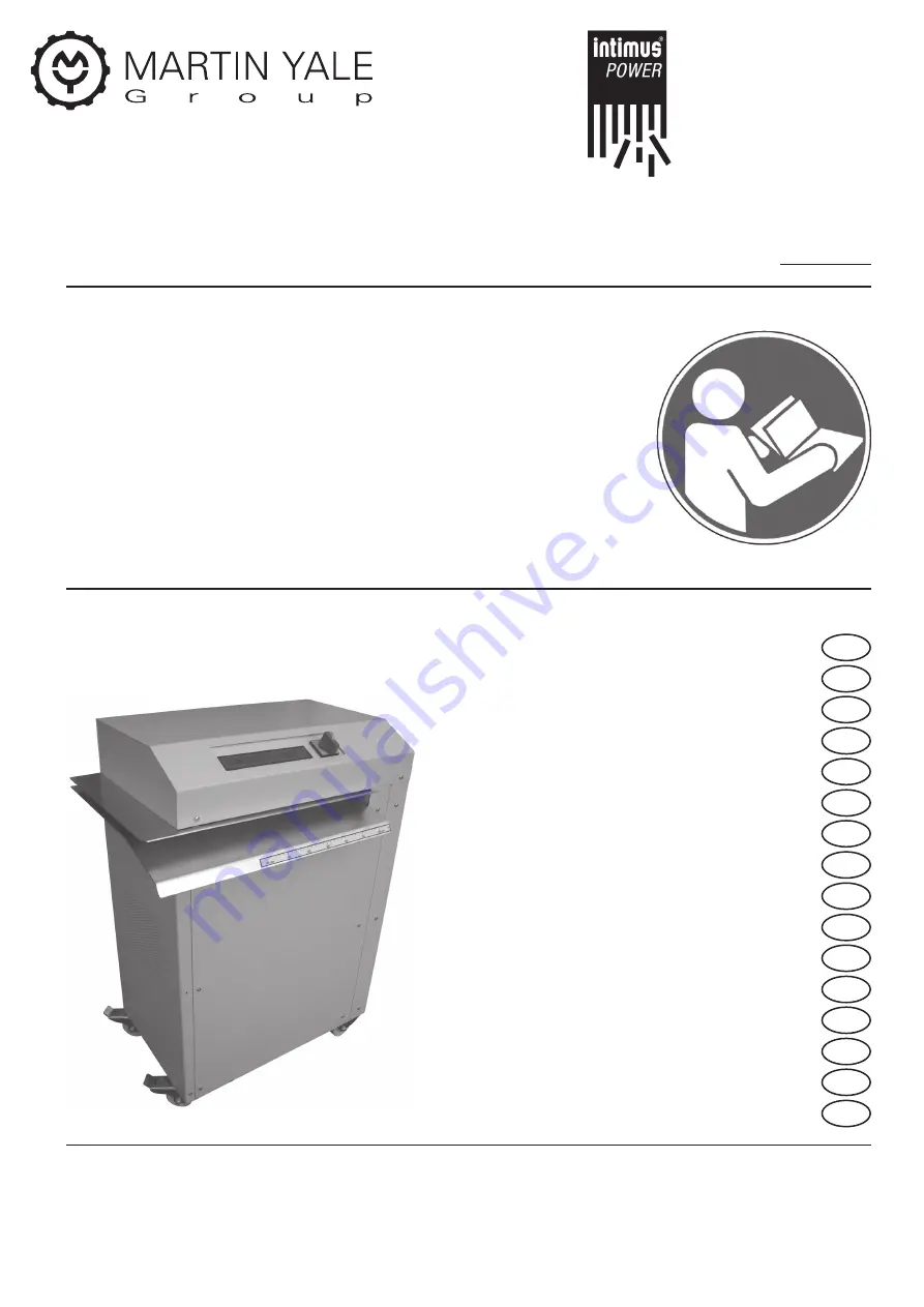 Martin Yale Intimus PacMaster VS Operating Instructions Manual Download Page 1