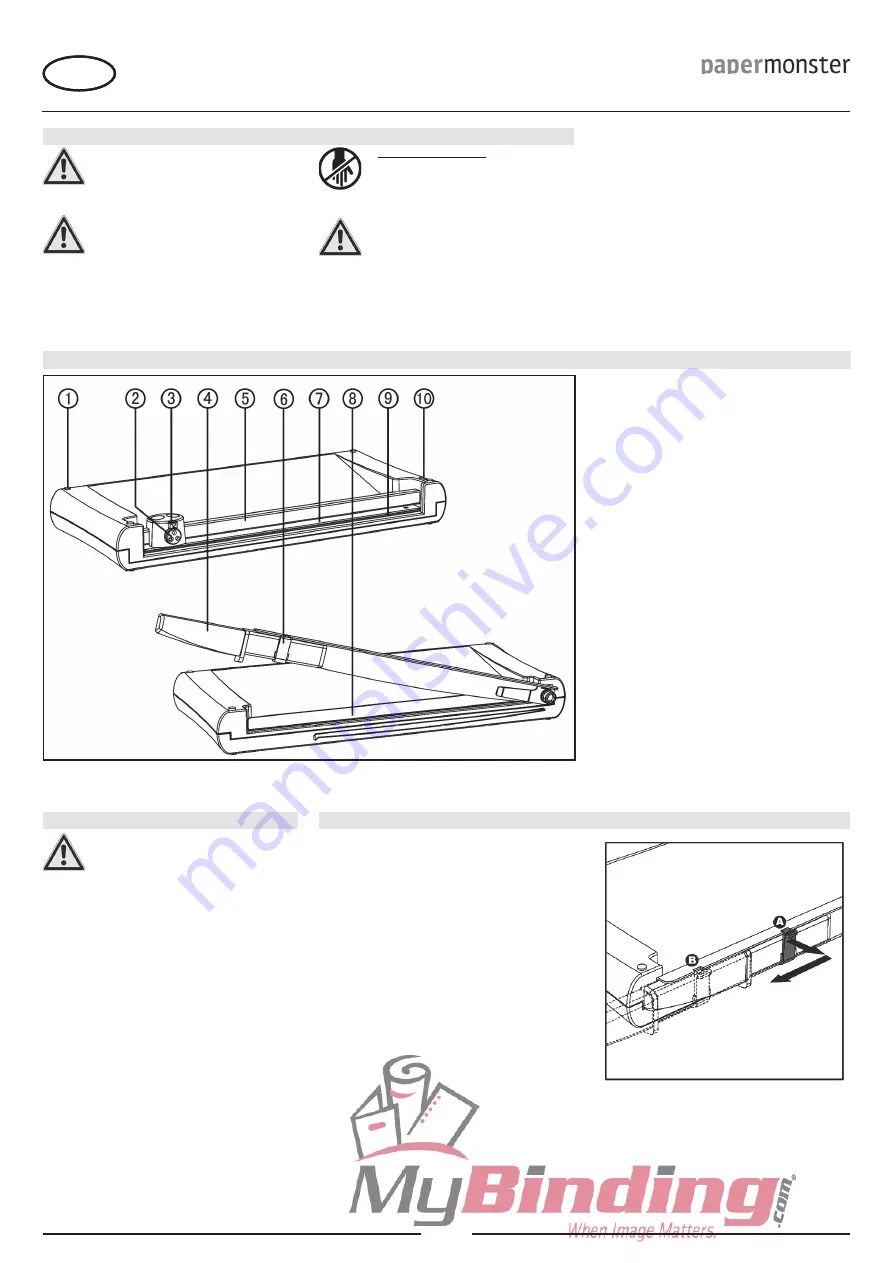 Martin Yale Papermonster TG10 Operating Instructions Manual Download Page 3