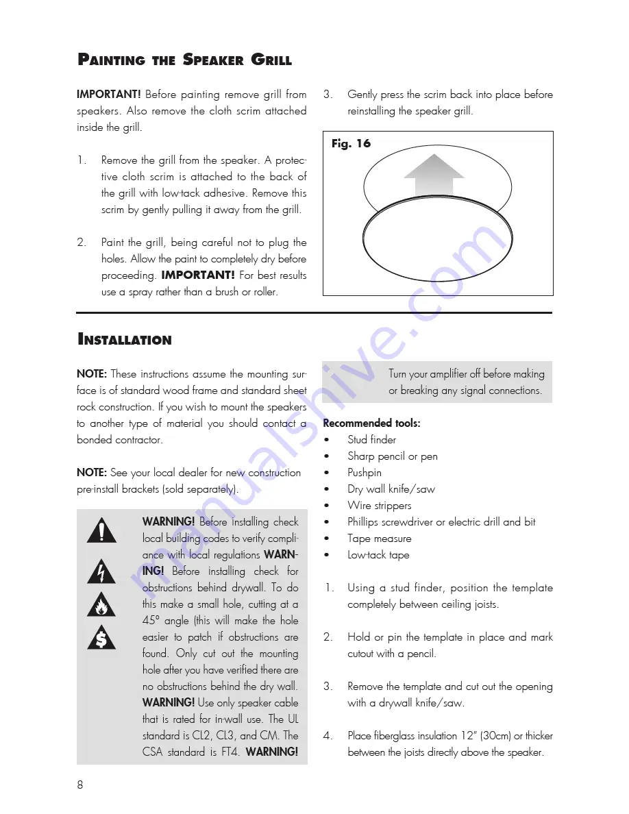 MartinLogan Helos 12 User Manual Download Page 8