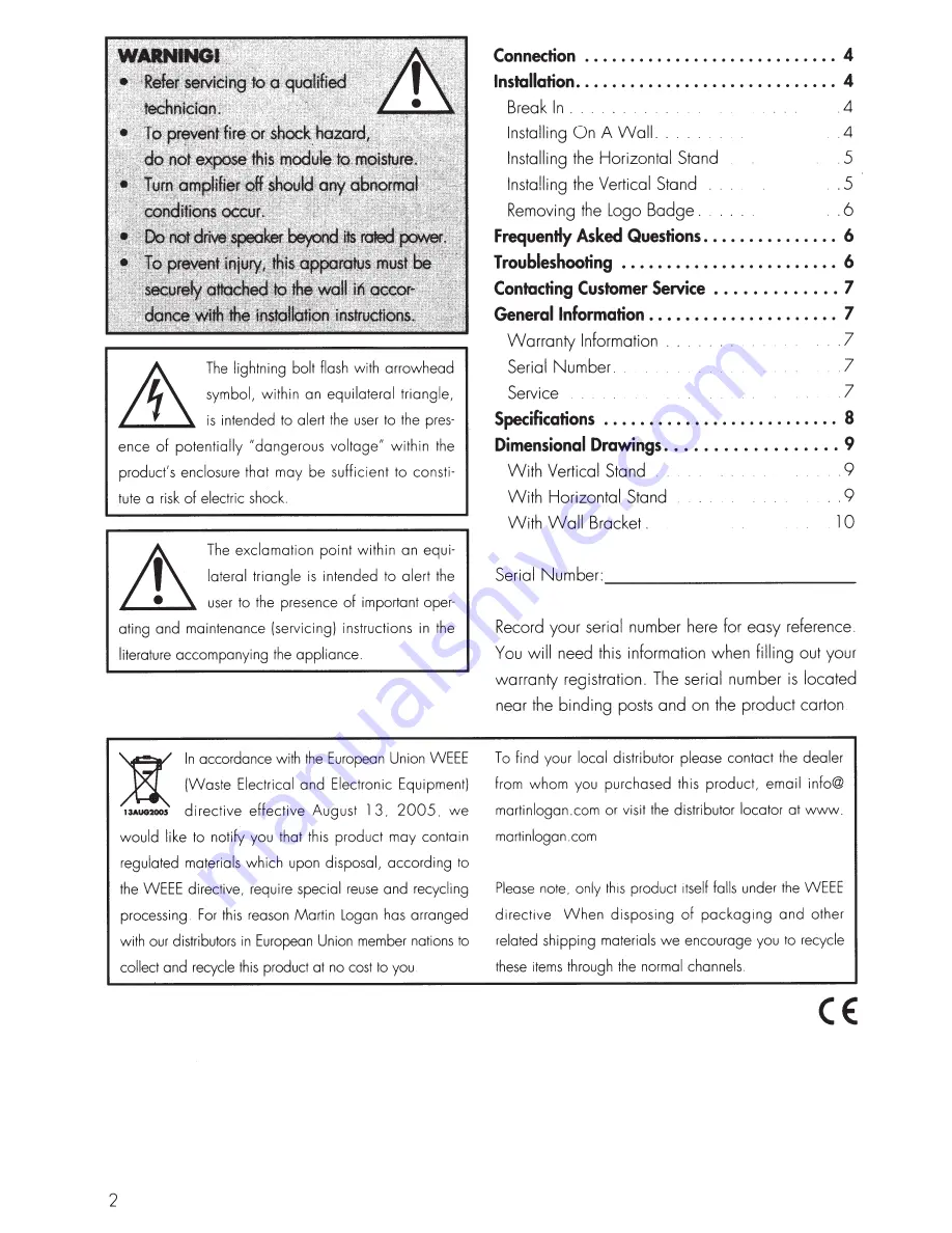 MartinLogan Motion SLM User Manual Download Page 2