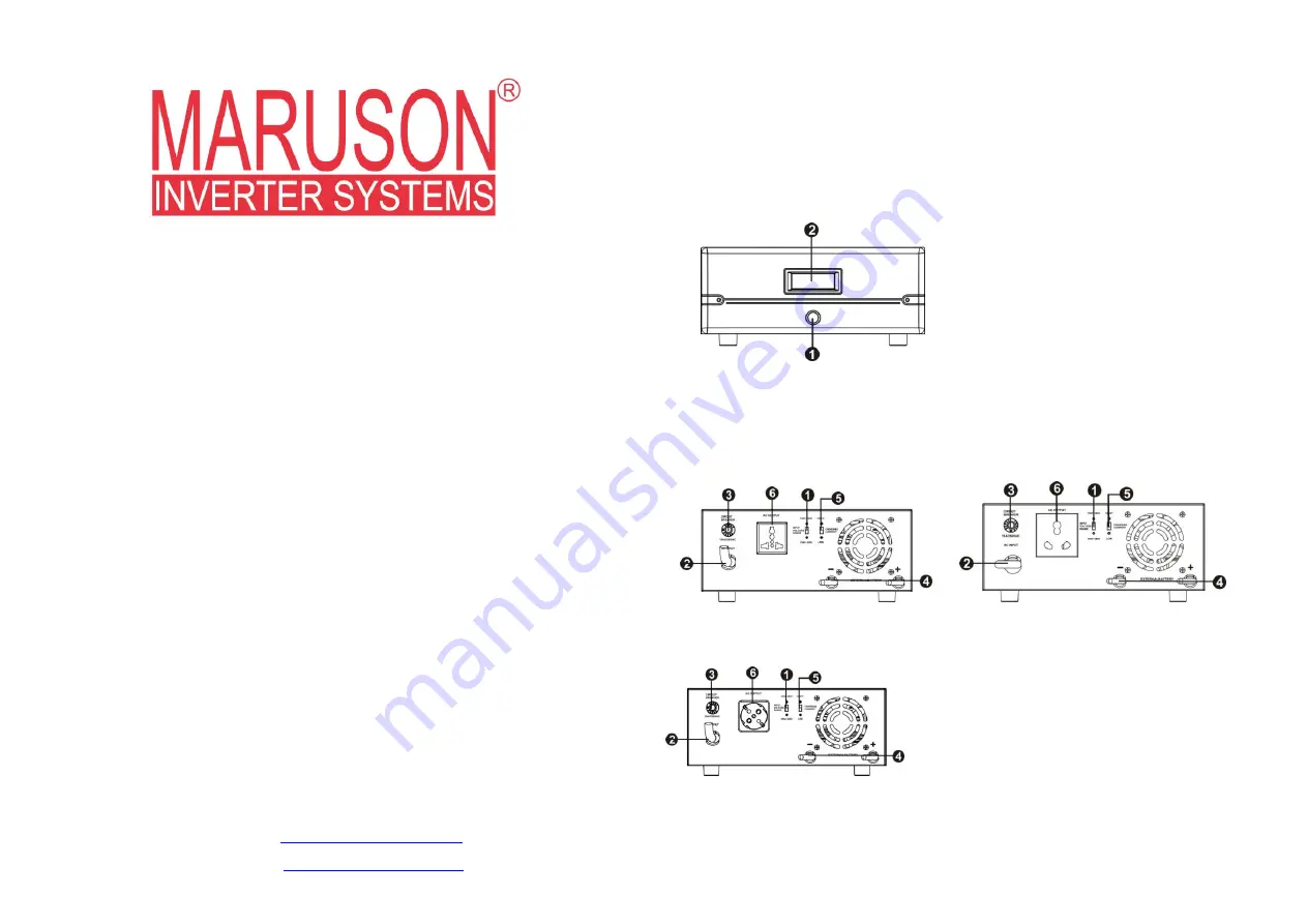 Maruson 700VA 12V User Manual Download Page 1