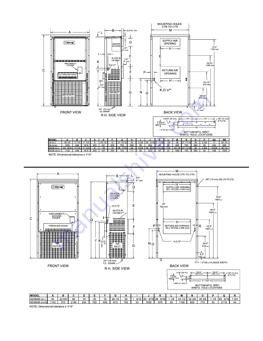 Marvair ComPac I AVP24 Product Manual Download Page 7