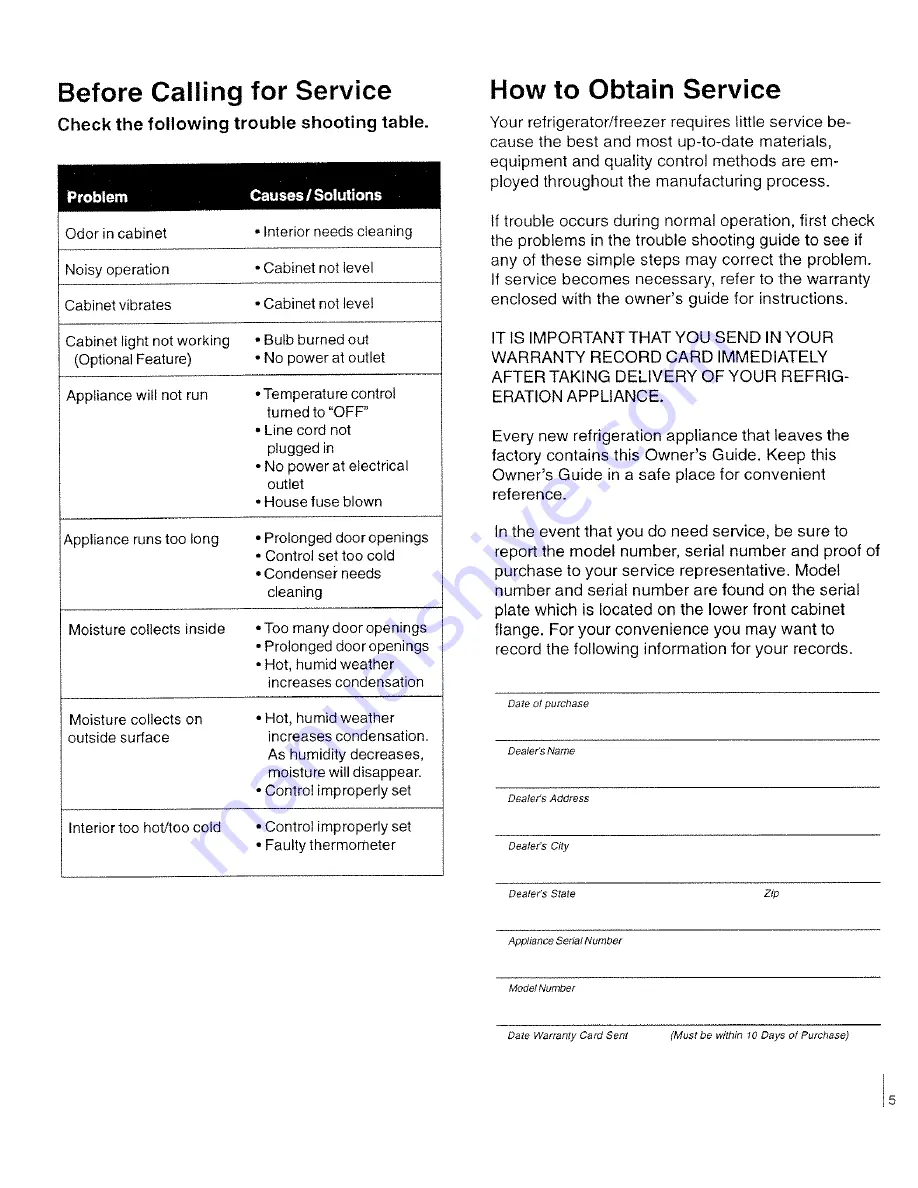 Marvel 60HK-SS-F Installation, Operation & Maintenance Instructions Manual Download Page 5