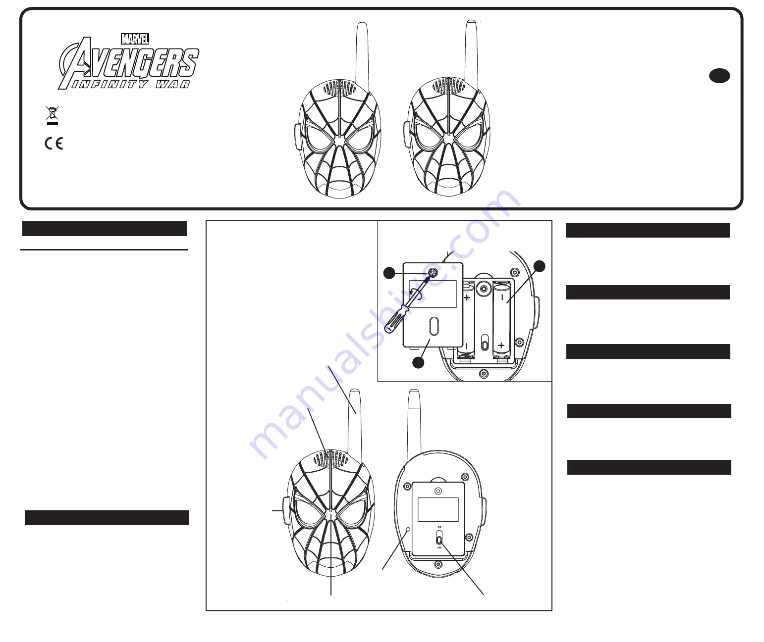 Marvel Avengers INFINITY WAR SM-202 Скачать руководство пользователя страница 2