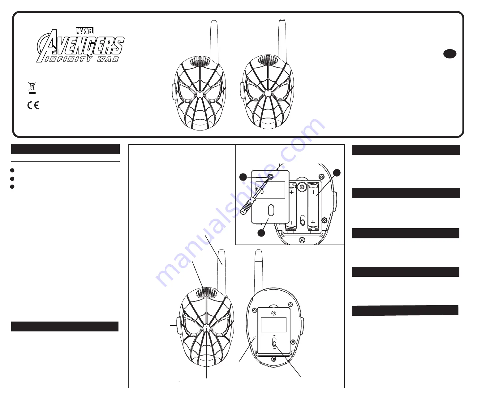 Marvel Avengers INFINITY WAR SM-202 Скачать руководство пользователя страница 4