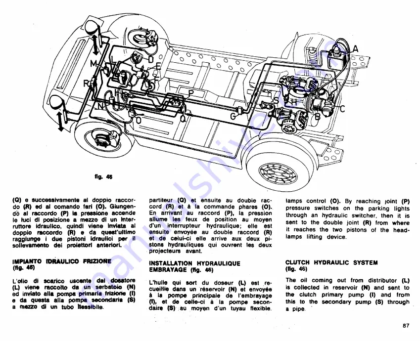 Maserati Merak AM 122 Скачать руководство пользователя страница 87