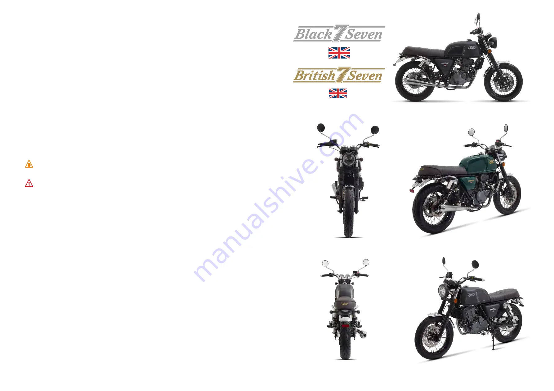 Mash BLACK SEVEN 125cc Скачать руководство пользователя страница 3