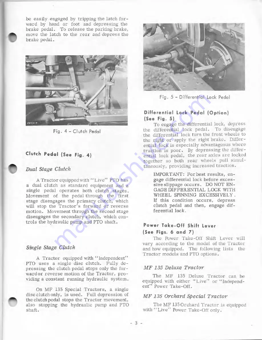 MASSEY FERGUSON MF 135 Operator'S Manual Download Page 12