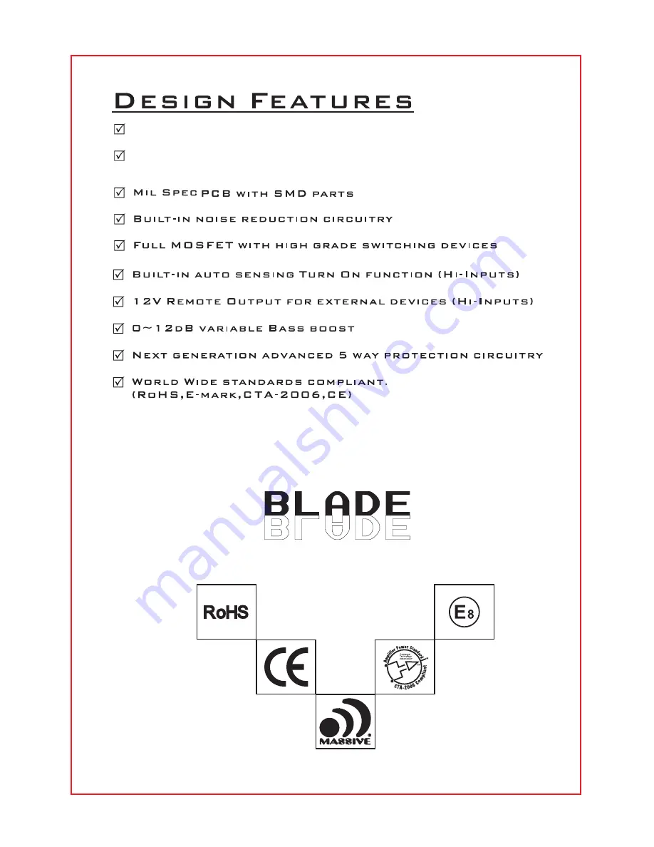 Massive Audio BP1000.1 Manual Download Page 3