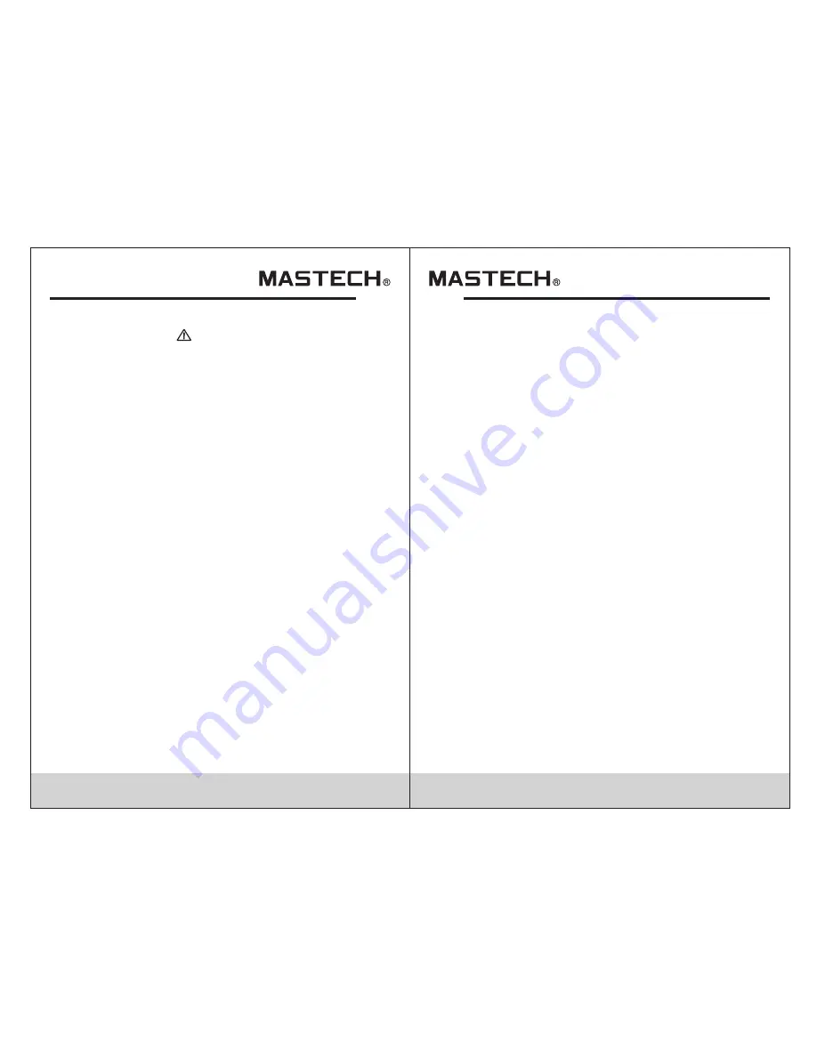 Mastech MS8239A Скачать руководство пользователя страница 3