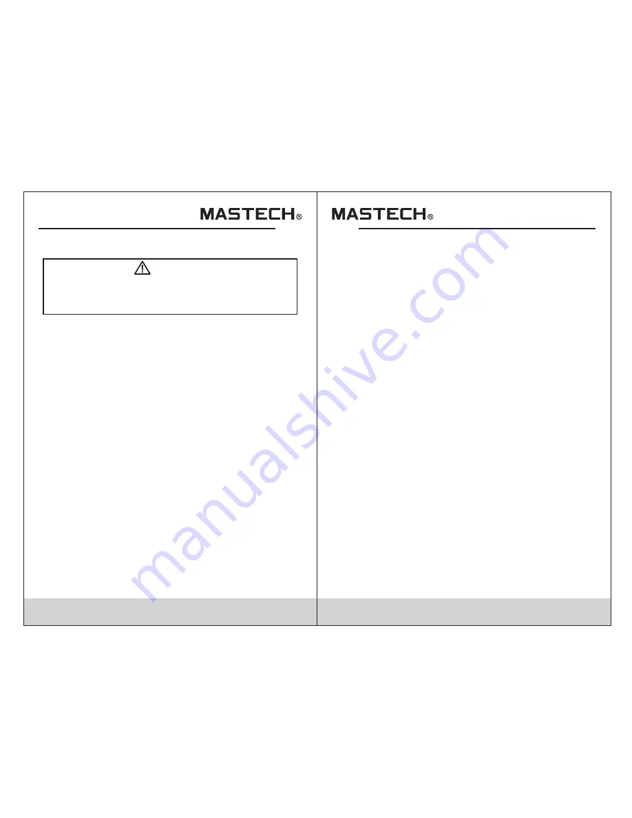 Mastech MS8250D User Manual Download Page 2