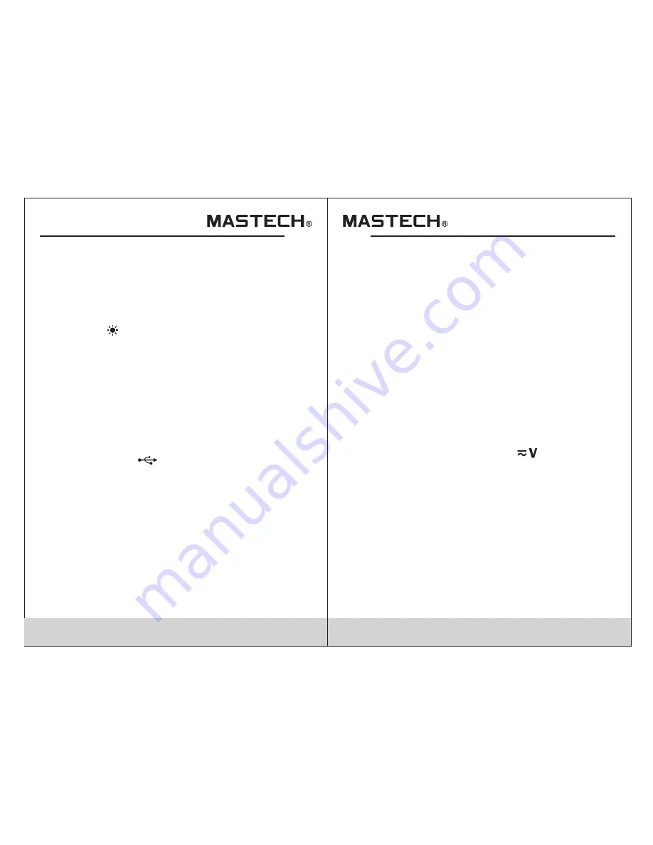 Mastech MS8250D User Manual Download Page 9