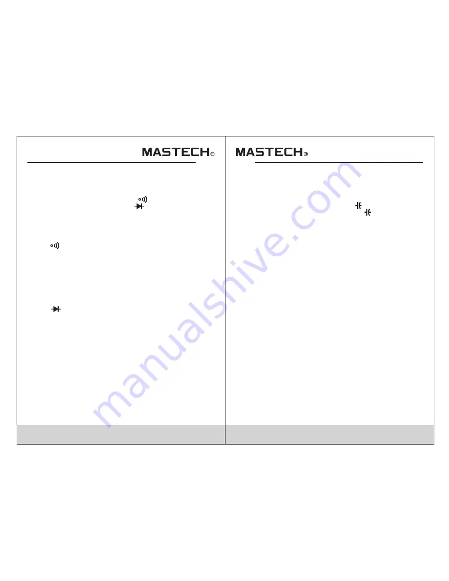 Mastech MS8250D User Manual Download Page 10