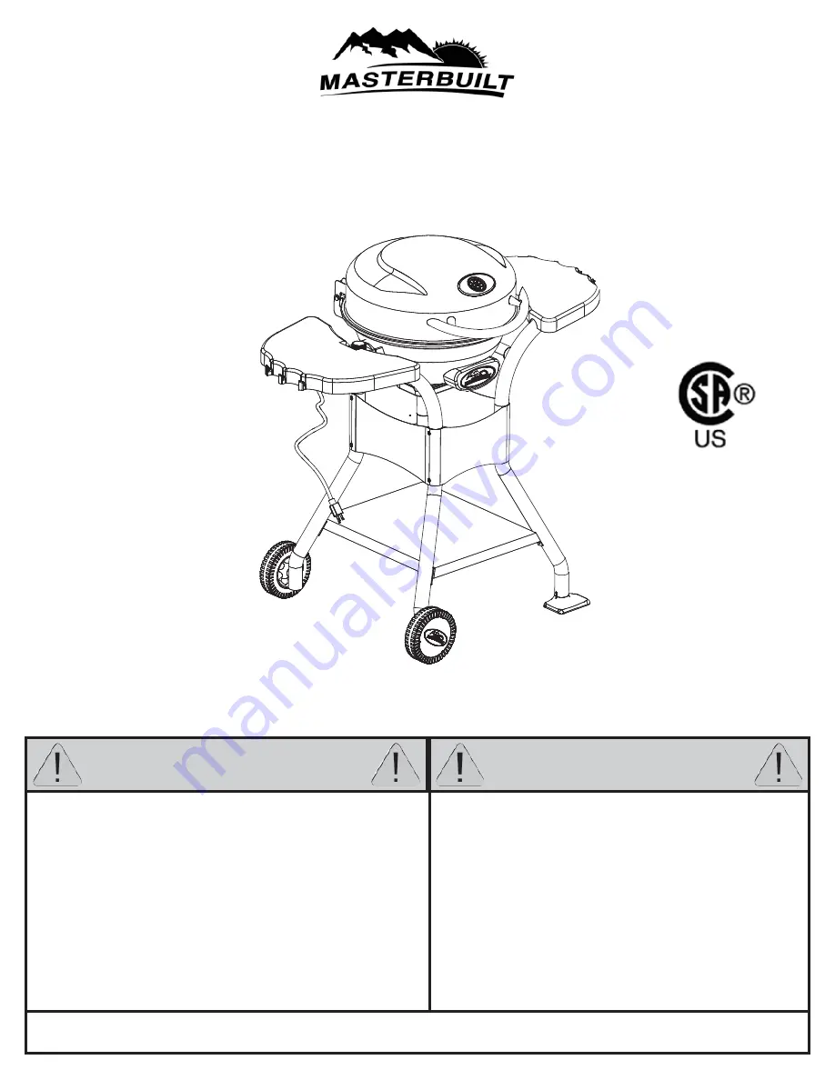 Master Bilt 20150112 Use Use Manual Download Page 1