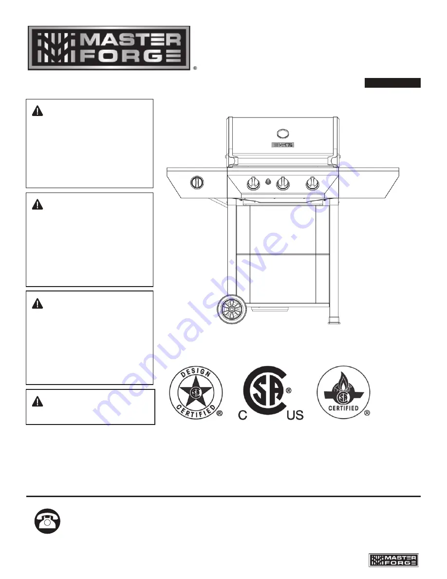 Master Forge 503217 Manual Download Page 1