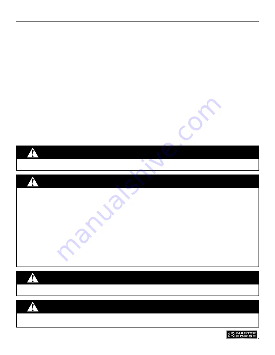 Master Forge CBS1301L User Manual Download Page 45