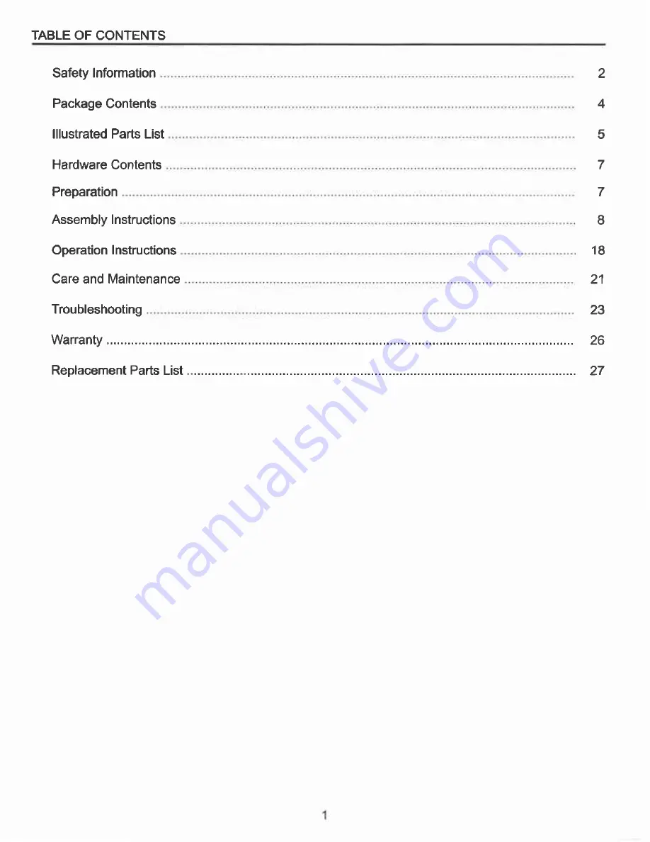 Master Forge GGP-2501 Instruction Manual Download Page 2