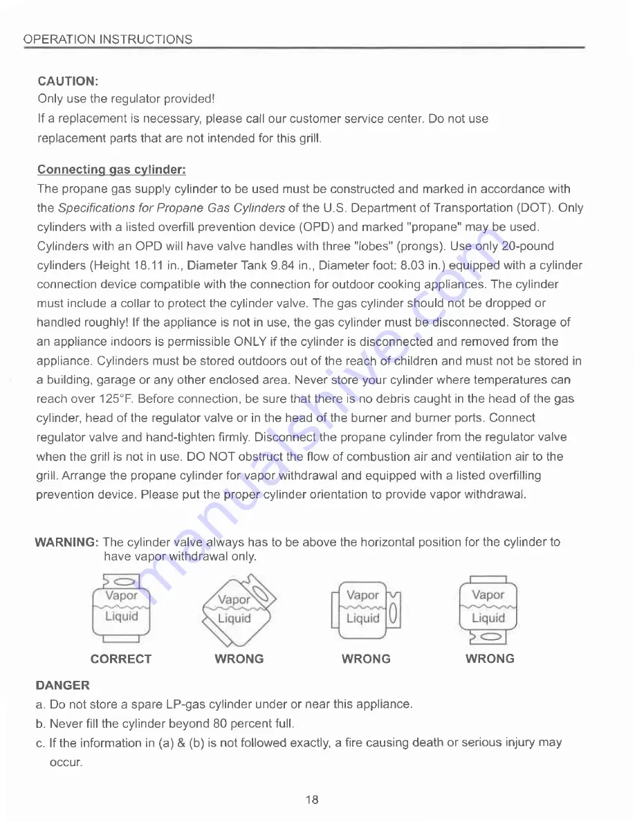 Master Forge GGP-2501 Instruction Manual Download Page 19