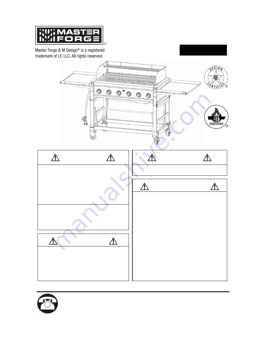 Master Forge GR2045401-MF-00 User Manual Download Page 1