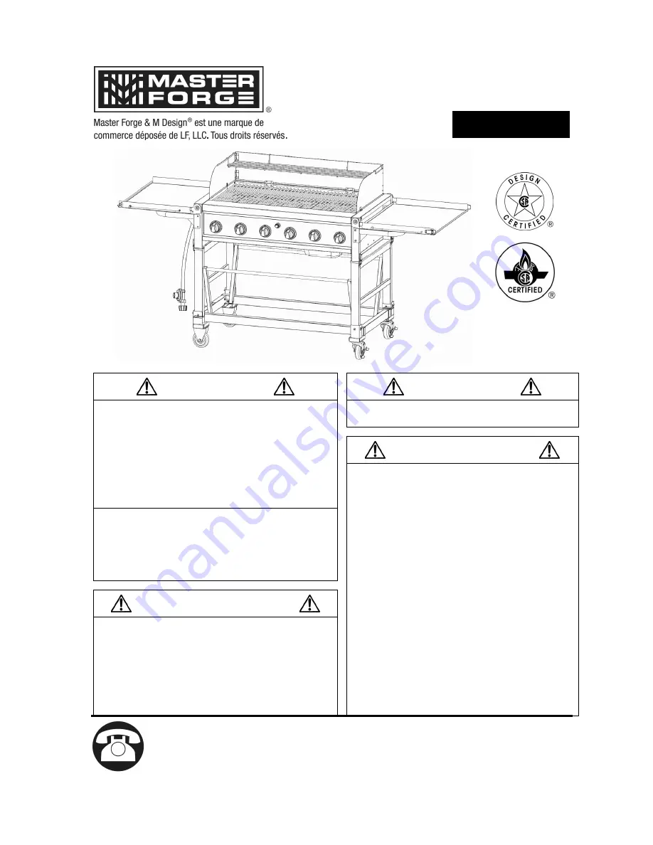 Master Forge GR2045401-MF-00 User Manual Download Page 27