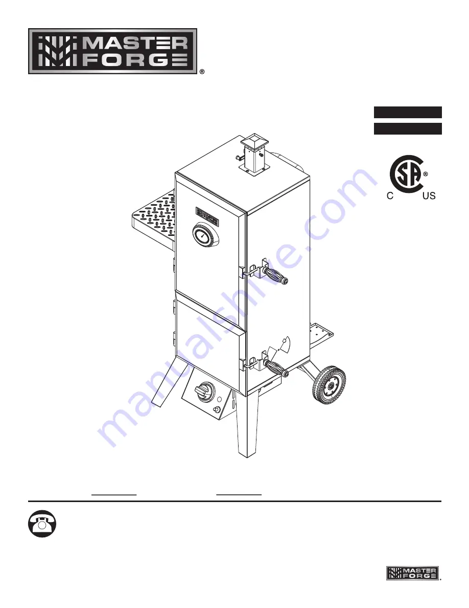 Master Forge MFX784BDP Скачать руководство пользователя страница 1