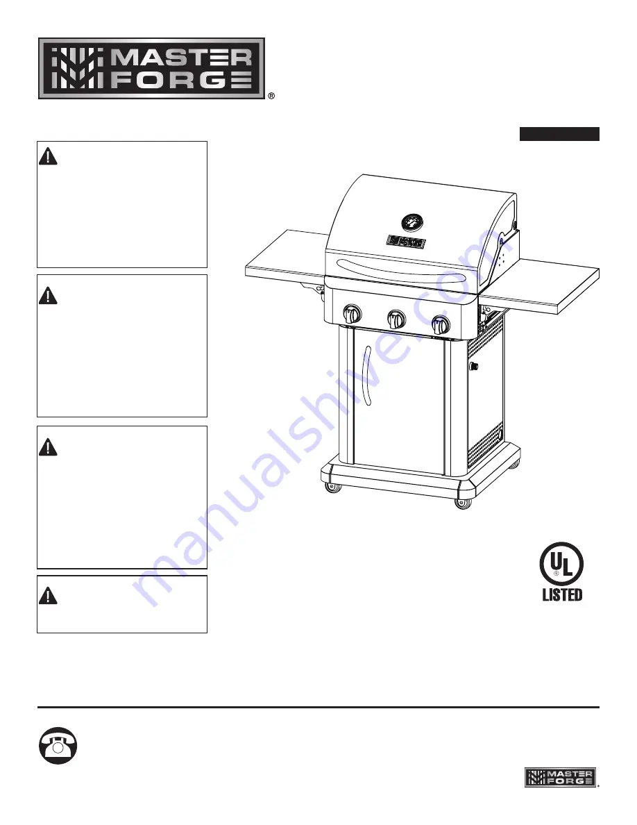 Master Forge RT2417S Use Manual Download Page 1