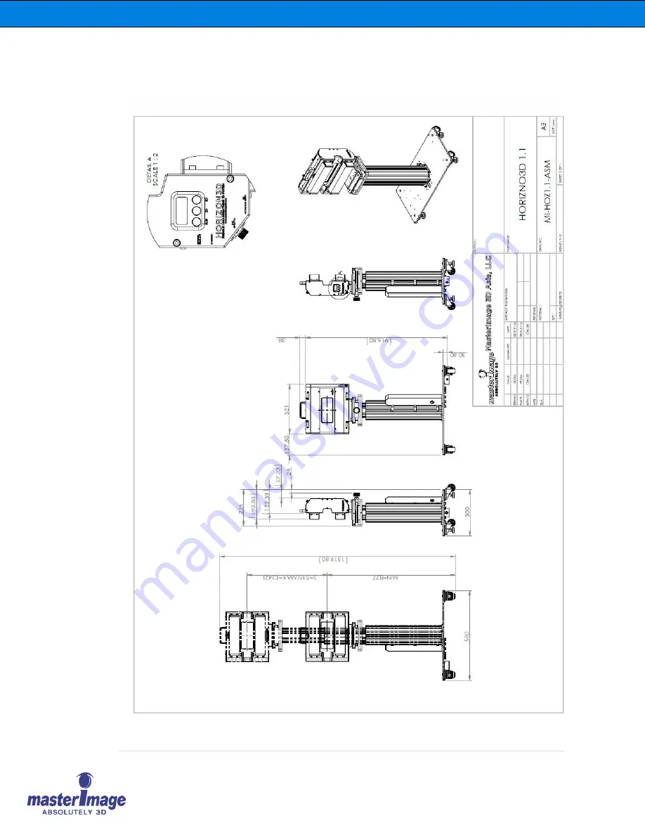 Master Image HORIZON3D S Installation & Operation Manual Download Page 79