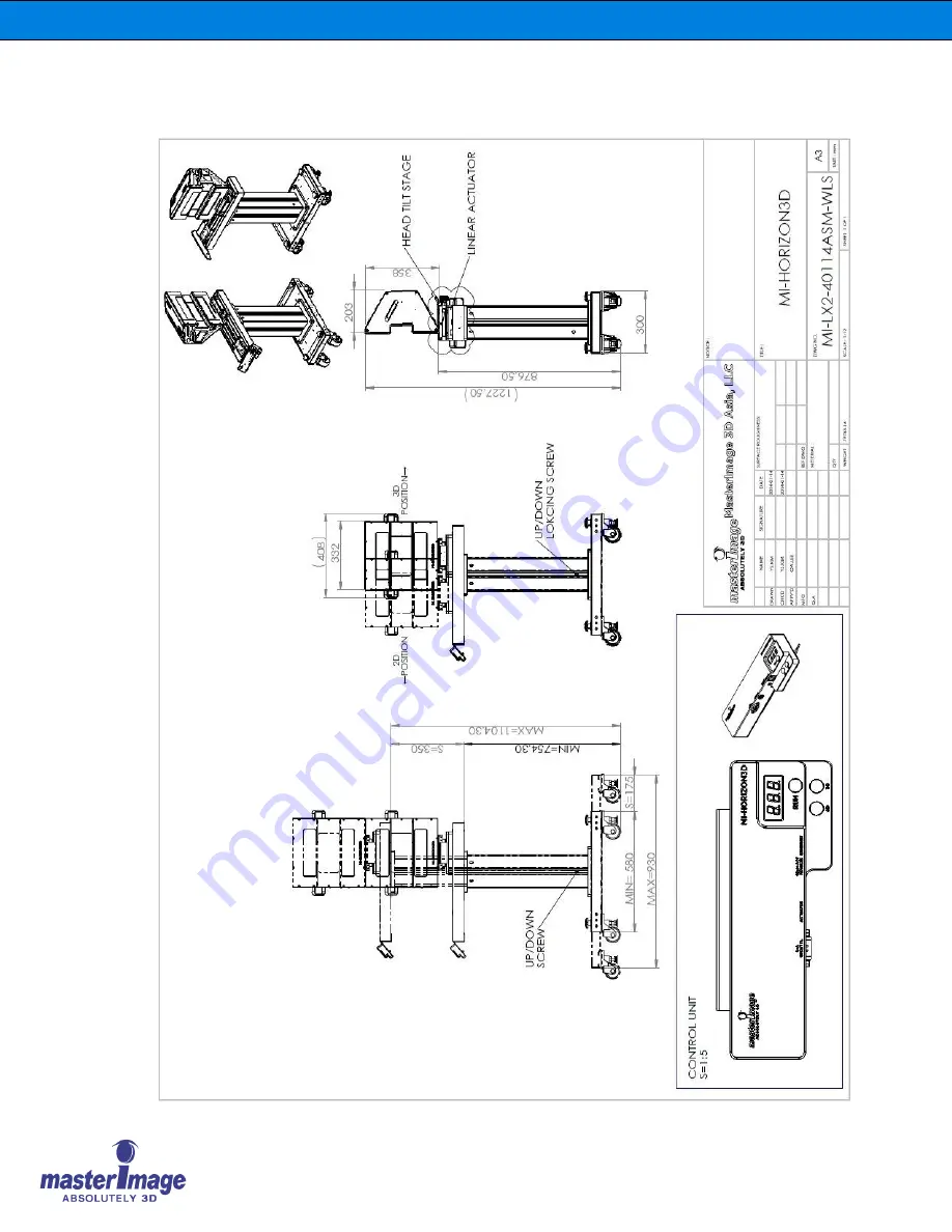 Master Image MI-HORIZON3D Installation & Operation Manual Download Page 65