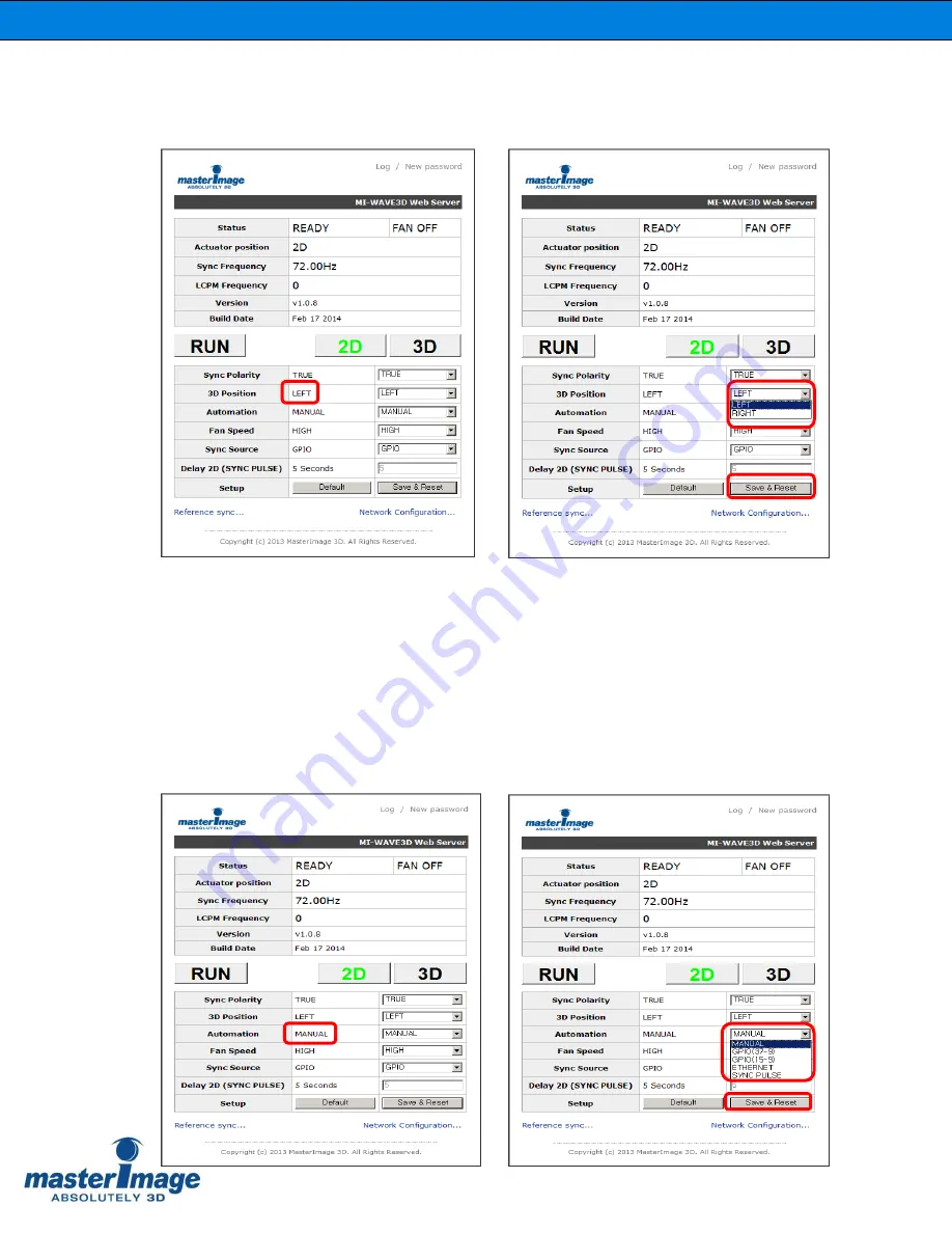 Master Image MI-WAVE3D Installation & Operation Manual Download Page 33