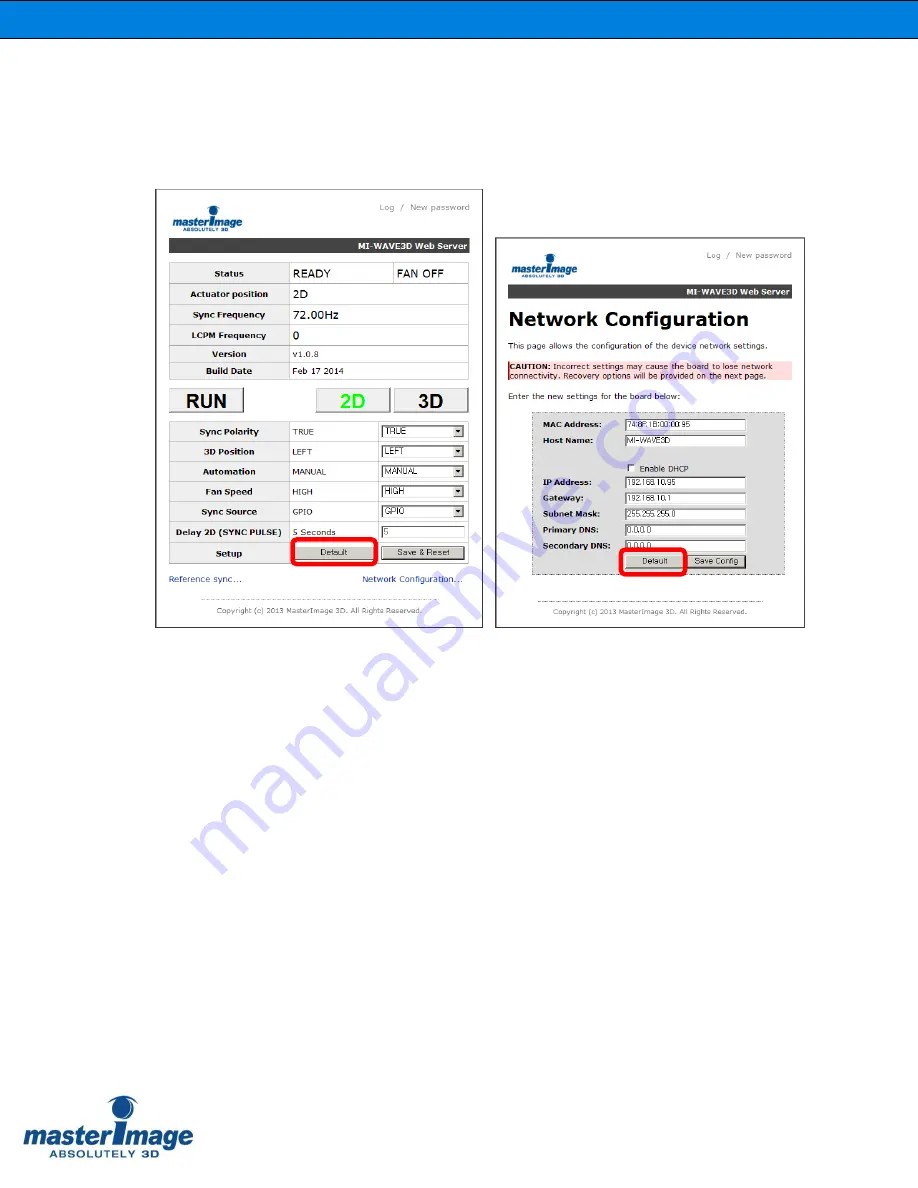 Master Image MI-WAVE3D Installation & Operation Manual Download Page 41