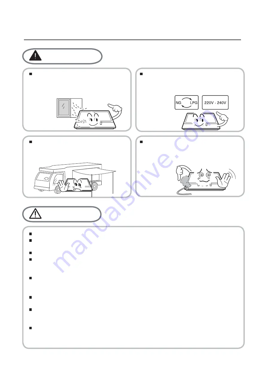 MASTER KITCHEN MKHG 6031-PR TC BK User Manual Download Page 6