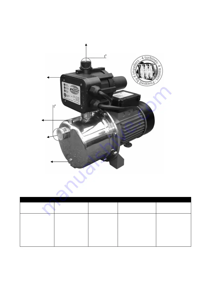 Master Pumps MPXI11MULTIPC18 Original Instructions Manual Download Page 2