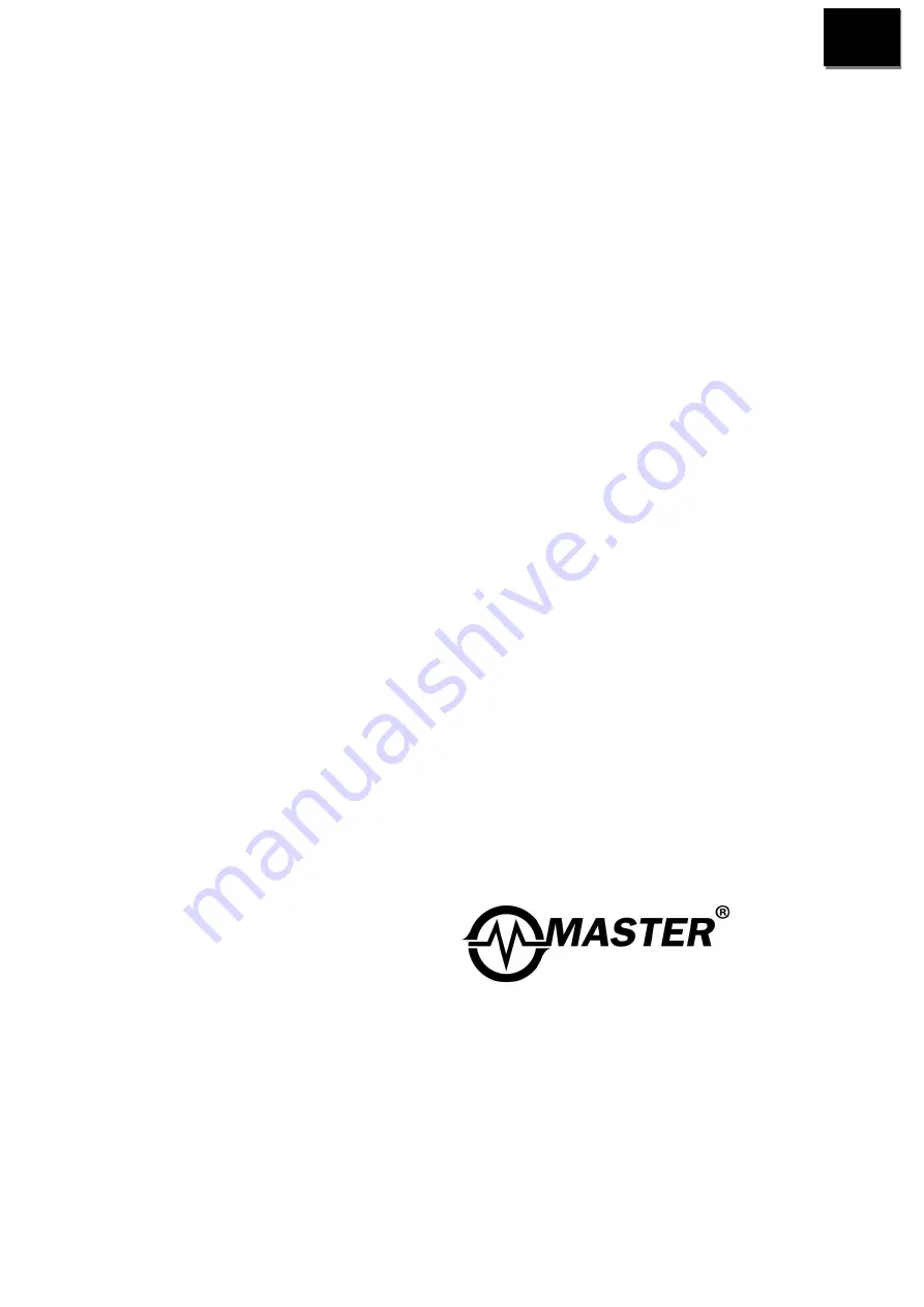 Master A3 Manual Download Page 25