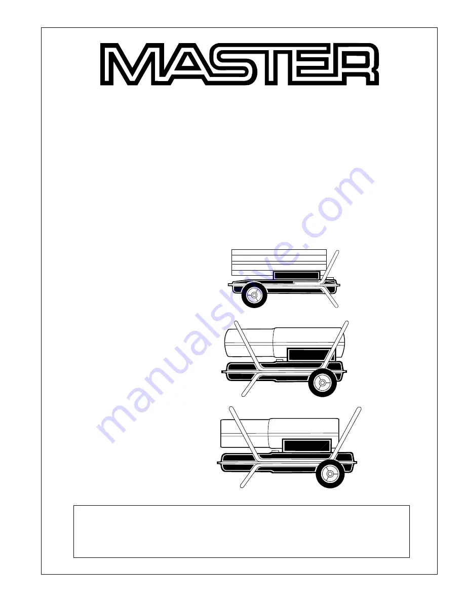 Master BJ150 Owner'S Manual Download Page 1