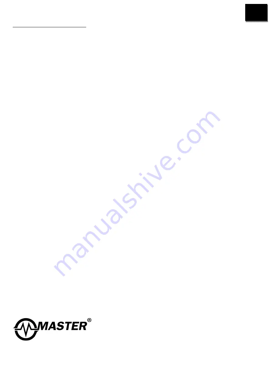 Master MAS4A003 User Manual Download Page 3