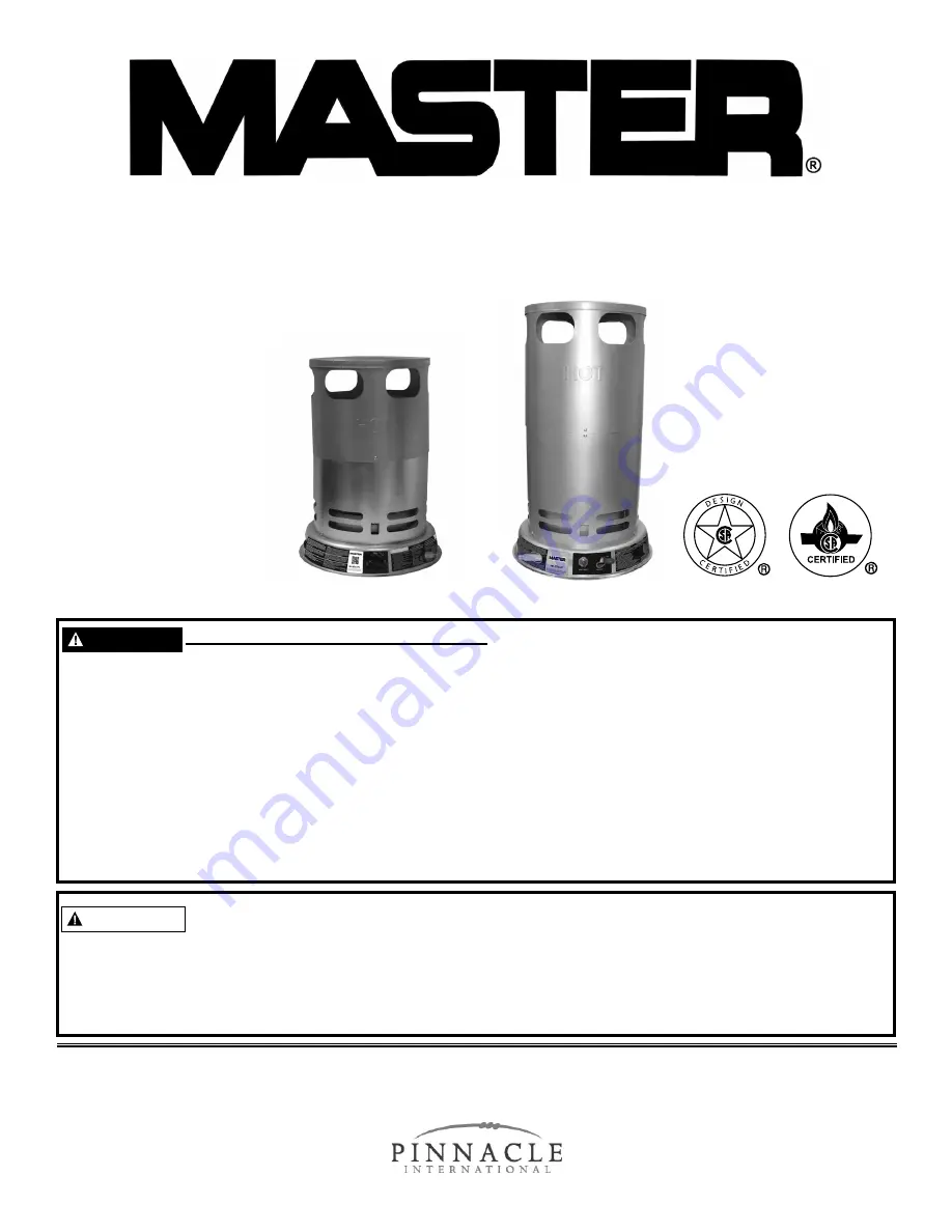 Master MH-200V-LPC-A User'S Manual & Operating Instructions Download Page 1