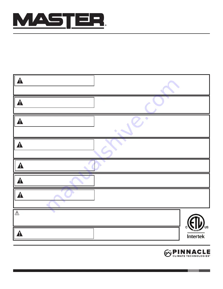 Master MH-515-120 User'S Manual & Operating Instructions Download Page 11