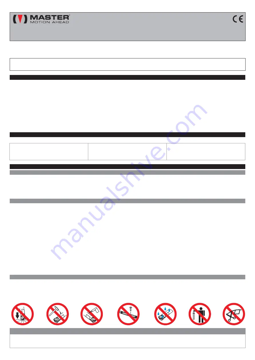 Master TOOL User Manual Download Page 15