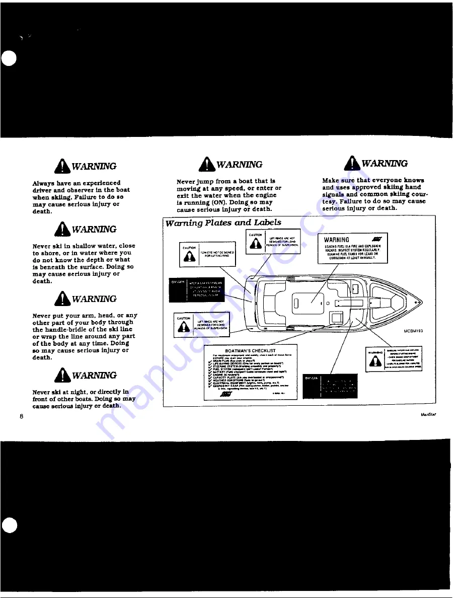 MasterCraft 1994 Maristar 200 Owner'S Manual Download Page 9