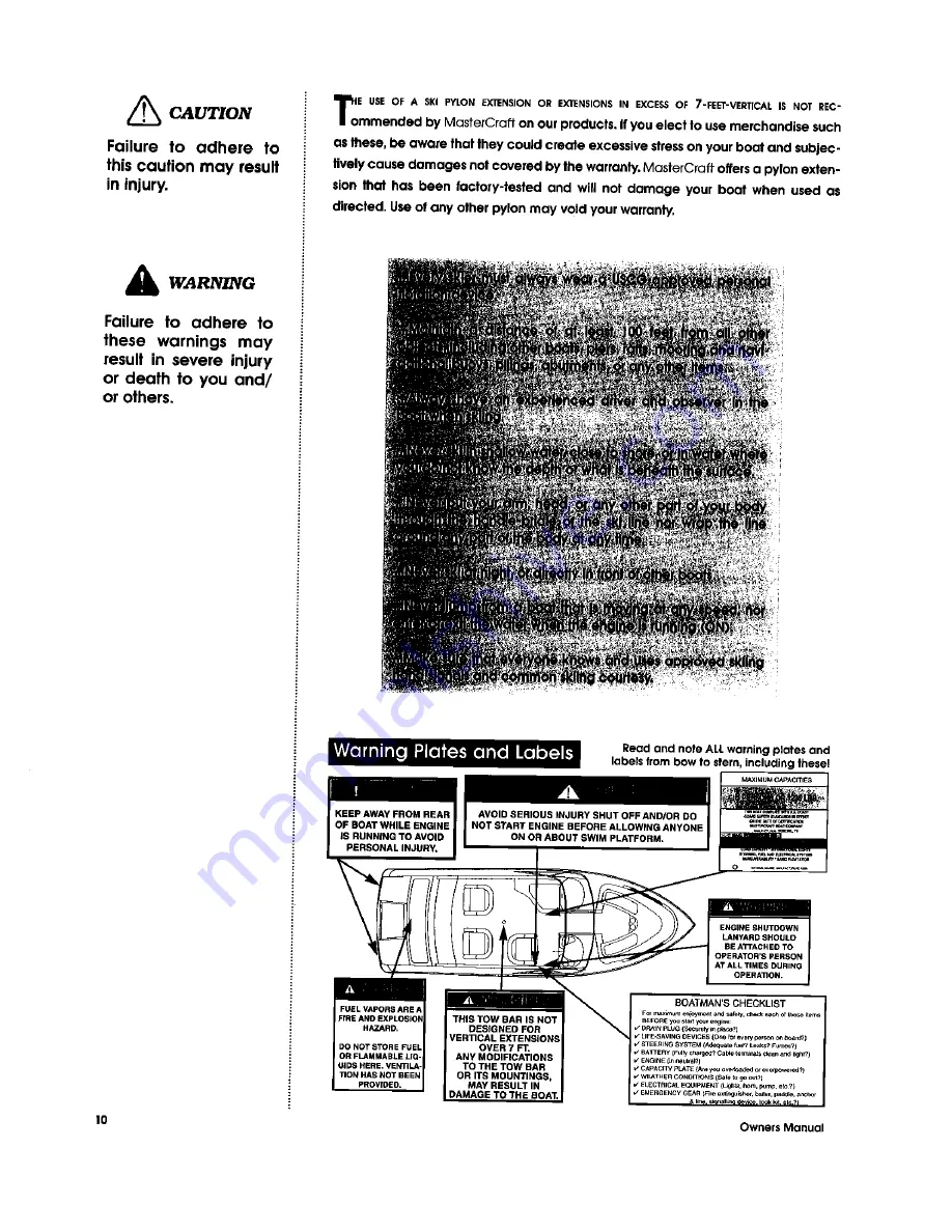 MasterCraft PowerStar 200 Owner'S Manual Download Page 12