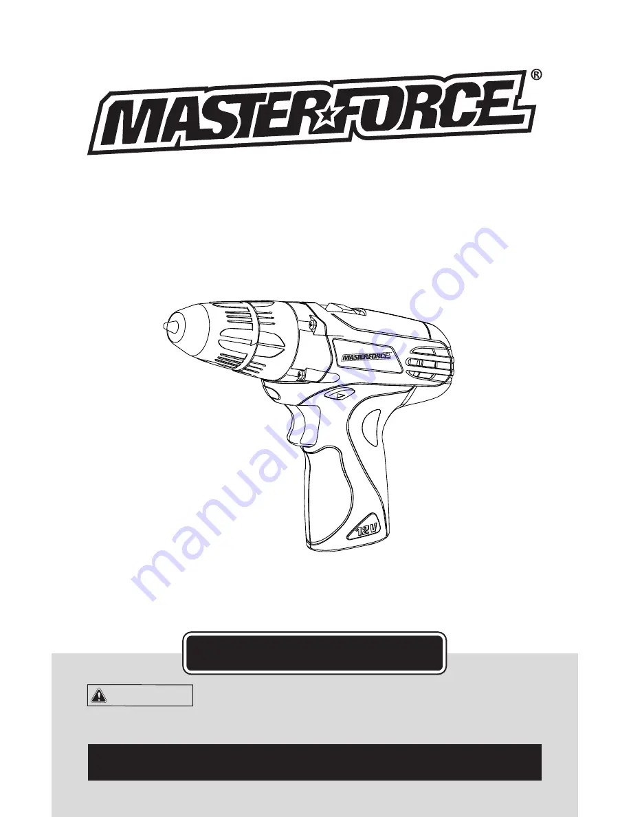 MasterForce 241-0313 Скачать руководство пользователя страница 1