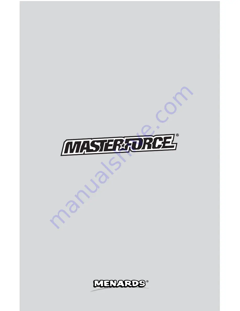 MasterForce 241-0409 Скачать руководство пользователя страница 20