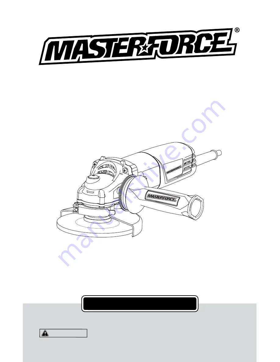 MasterForce 241-0779 Operator'S Manual Download Page 1