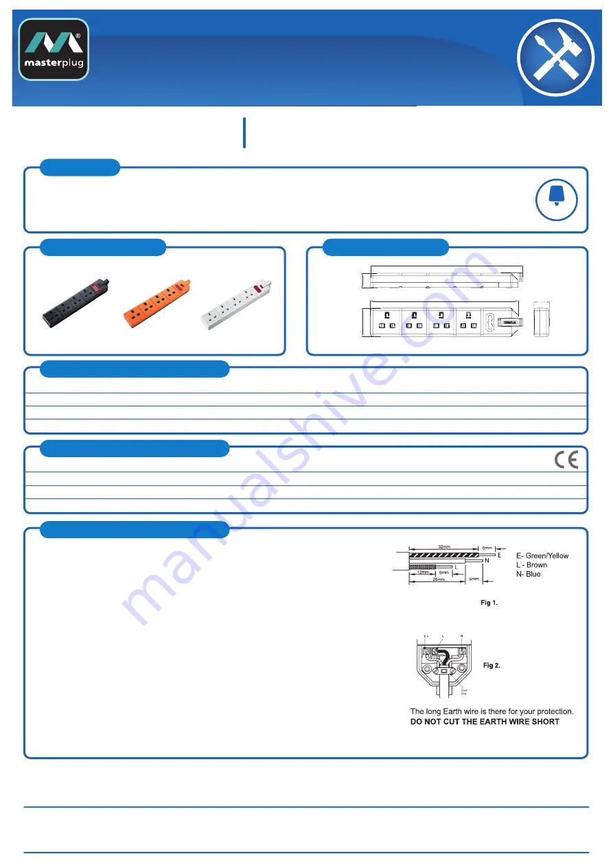 Masterplug Work Power ELS134 Series Скачать руководство пользователя страница 1