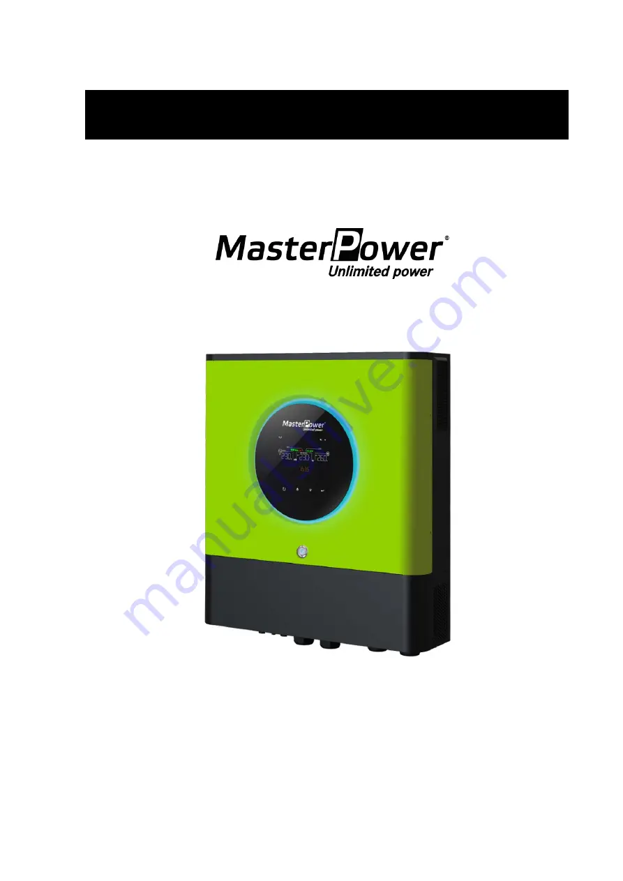 MasterPower MasterPower 3.6KW User Manual Download Page 1