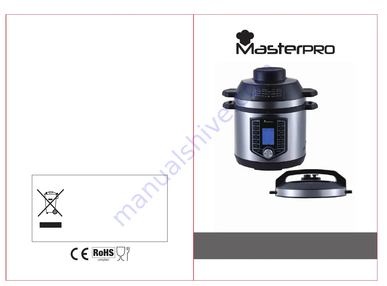 Masterpro FRYCOOK BGMP-9131 Instruction Manual Download Page 1