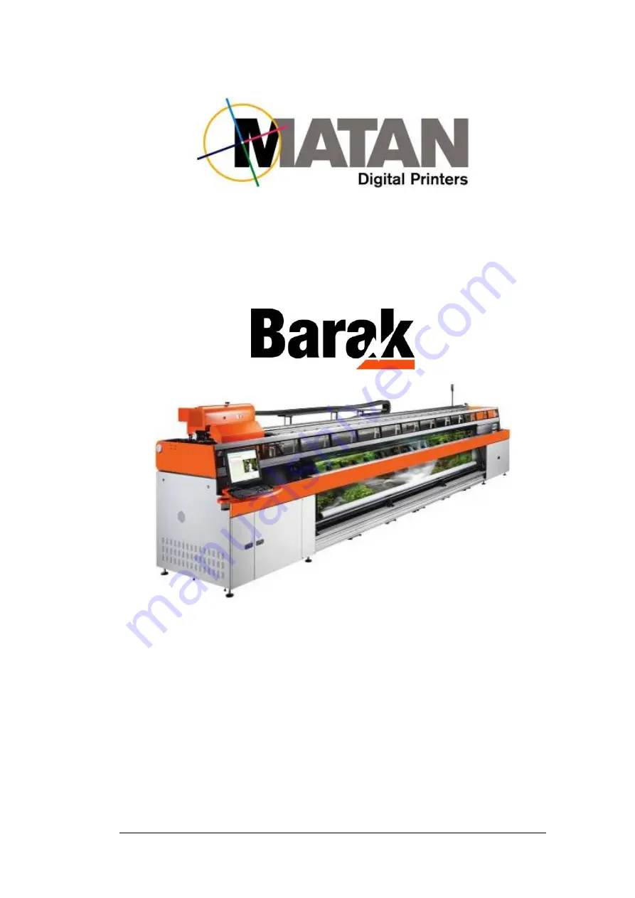 Matan Digital Printing Barak 5 Technical Notes Download Page 1