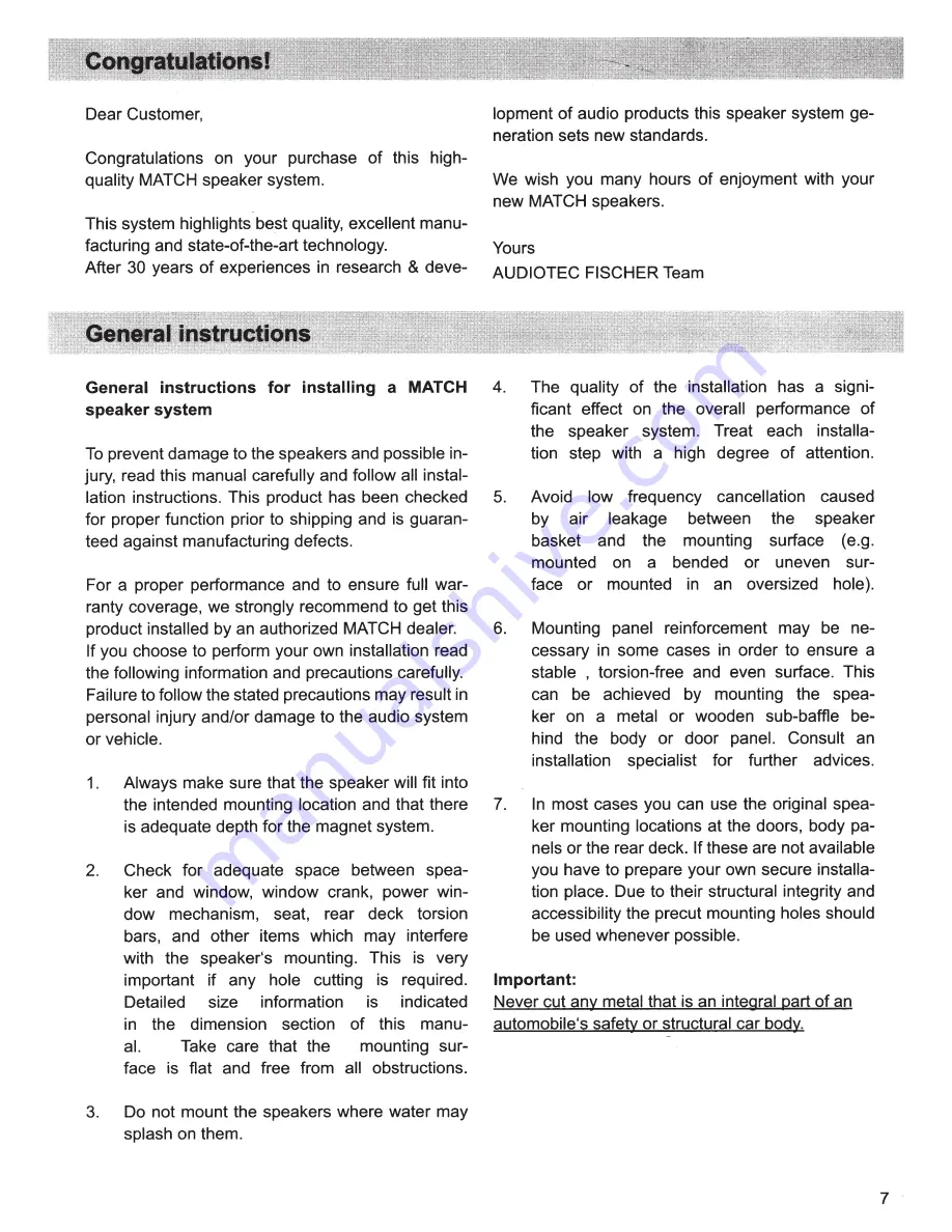 Match MS 42C Manual Download Page 2