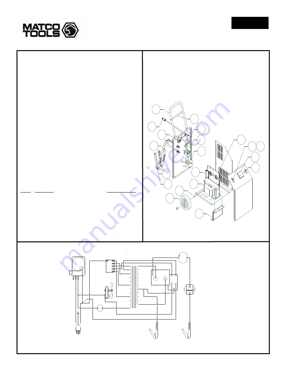 Matco Tools BWC155 Instruction Manual Download Page 12