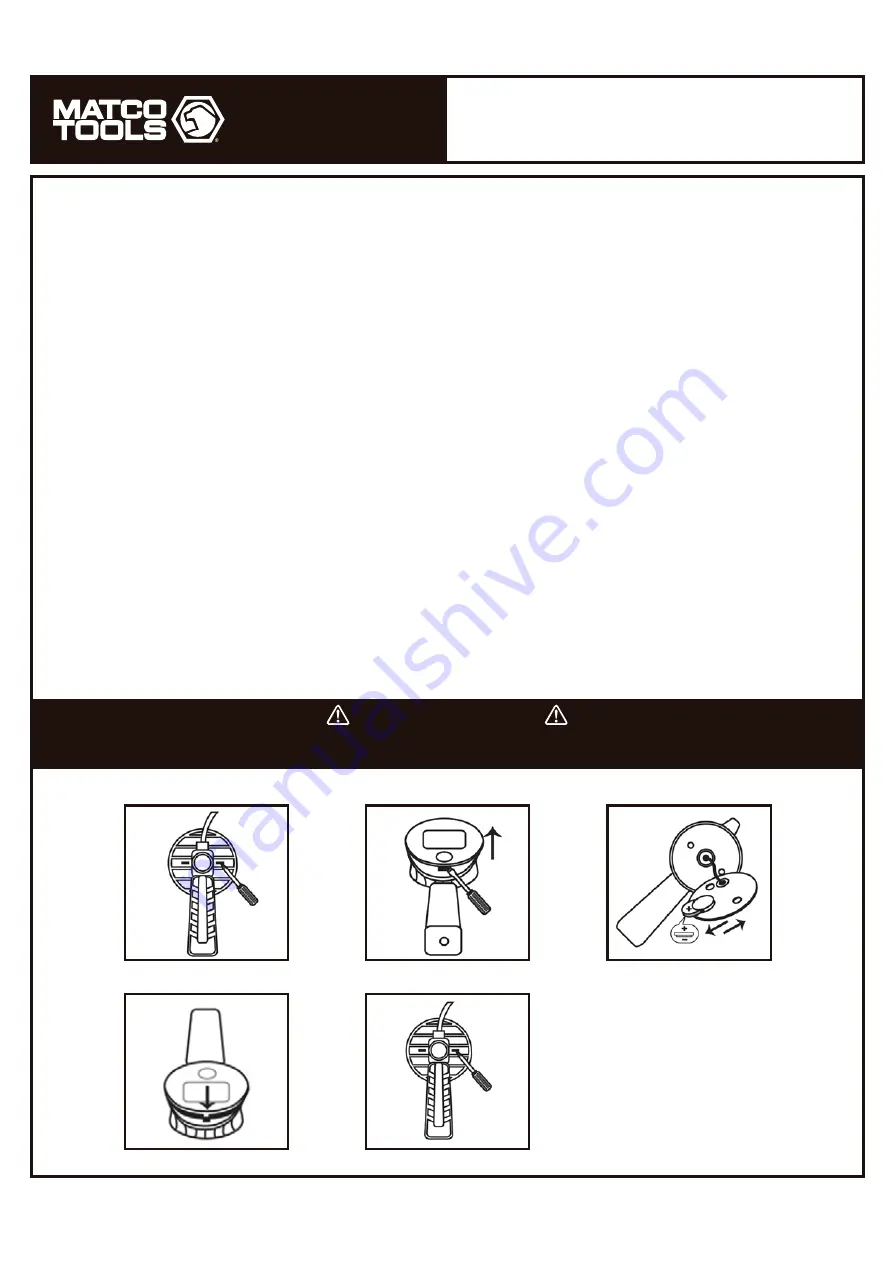 Matco Tools DT4A Instructions Manual Download Page 6